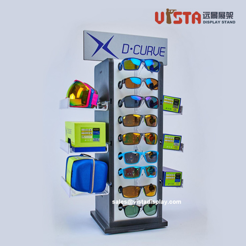 Customized Floor Glasses Display Stand