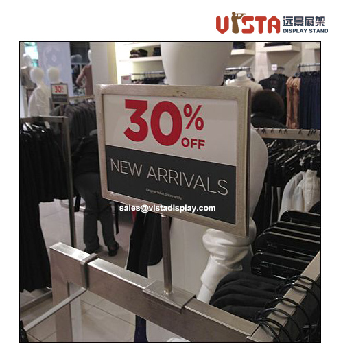 Metal Poster Displays For Clothes Sales