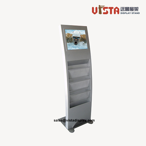 customized  store display shelf with lcd screen