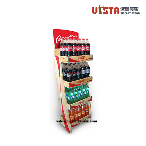 Personalized Solid Wooden Beverage Display Shelves